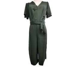 Womens Casual Jumpsuit ex Peacock Khaki Ladies Formal Summer Dungaree Size 8-18