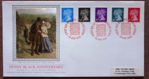 1990 sotheby silk stamp - 1990,