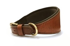 Greyhound Leather DOG Collar