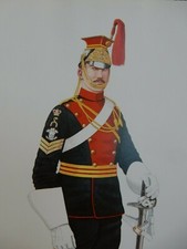 BURLAND FINE ART 12TH ROYAL LANCERS    TRIO OF PRINTS 21x30cm W R Younghusband
