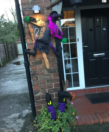 Witch halloween decoration - witch,