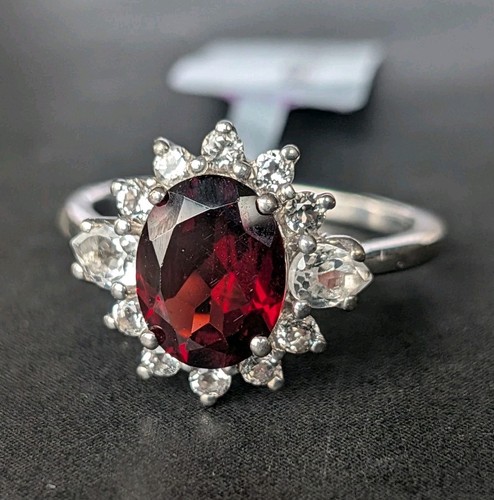 Sterling silver rhodolite - sterling,