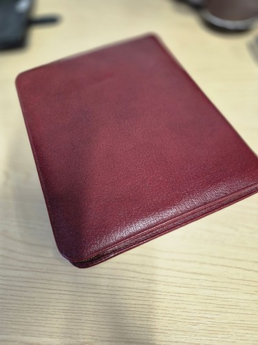 Vintage zipped red leather - red,