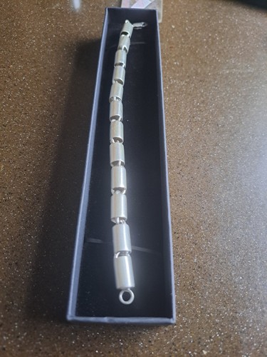 925 silver tube - silver, bracelet