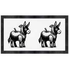 'Donkey Wearing Apple Costume' Pet Feeding Mat (PM00027681)