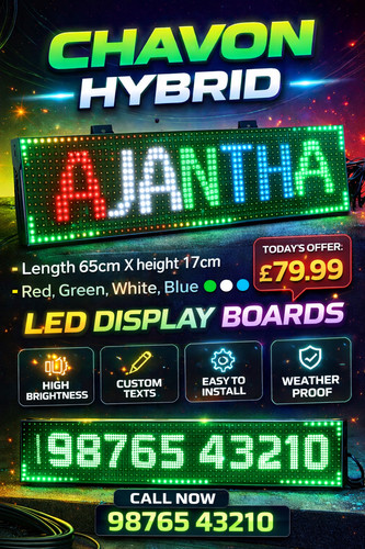 Led scrolling message board - message,