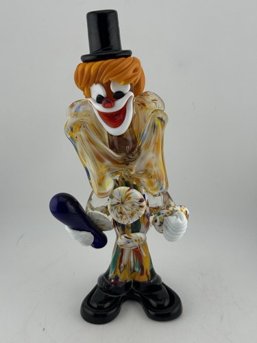 Venetian art glass clown - glass,