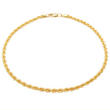 22ct Gold Rope Chain Bracelet