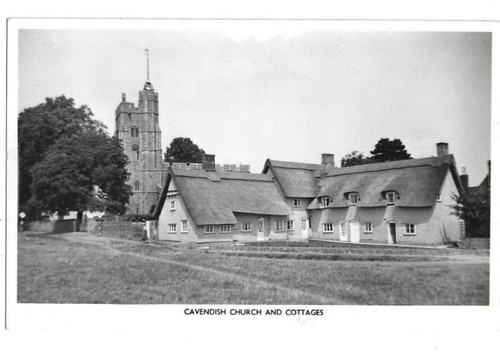 Cavendish church and - church, cottages