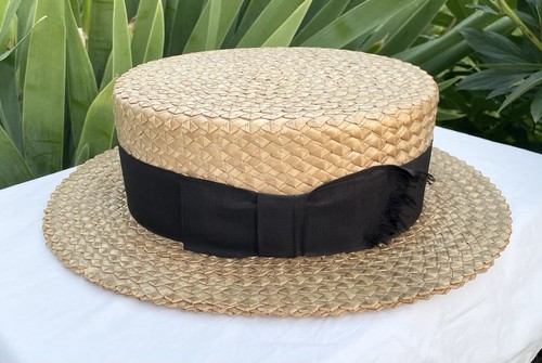 Vtg antique pressed straw - vtg/antique,