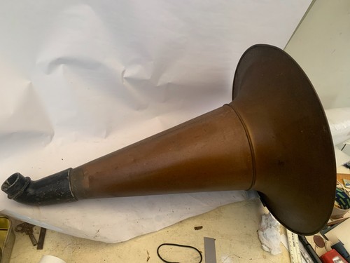 Antique brass horn elbow for - antique, &