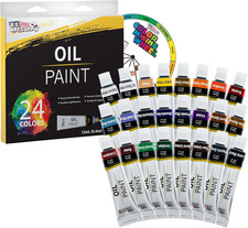 Oil Paint Set Vibrant Colors