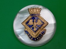 WW2 Royal Navy HMS Eagle Sweetheart Badge Brooch Mother Of Pearl & Enamel .
