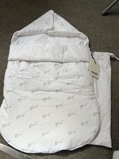 White Unisex Baby Nest/ Sleeping Bag Kenzo 100% Cotton