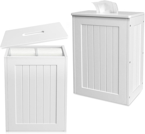 White slimline bathroom - white,