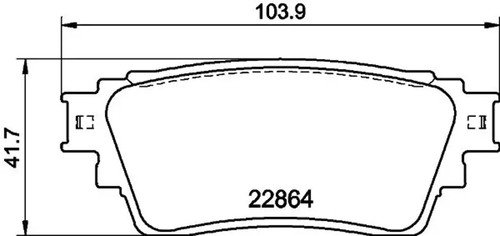 Brake pads 8db 355 - brake, 040-501