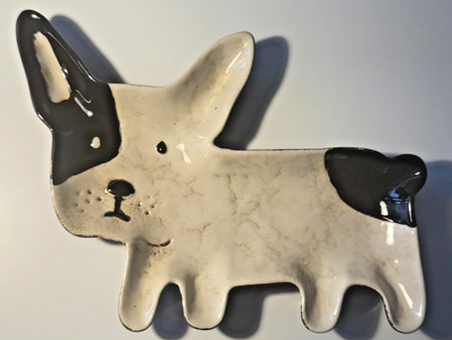 French bull dog ceramic - french,