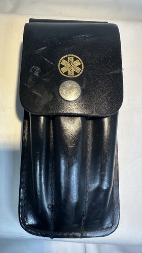 Leather pouch belt case - belt,