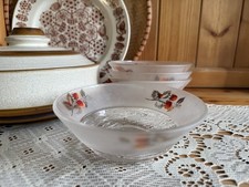 Vintage Glass Bowls Strawberry
