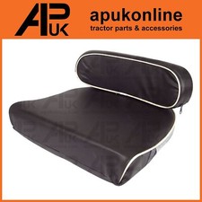 David Brown 950 990 995 996 Tractor Seat Pan Cushion & Backrest Black White Trim