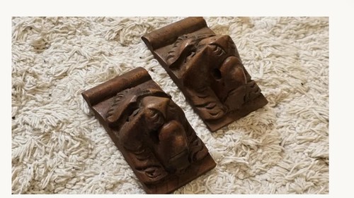 Antique carved oak - carved, lions