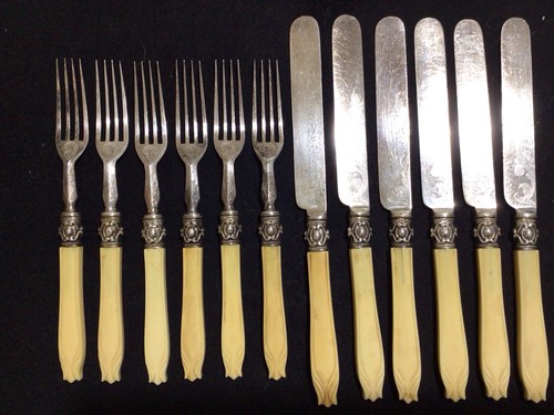 Antique bone handle knives - ,
