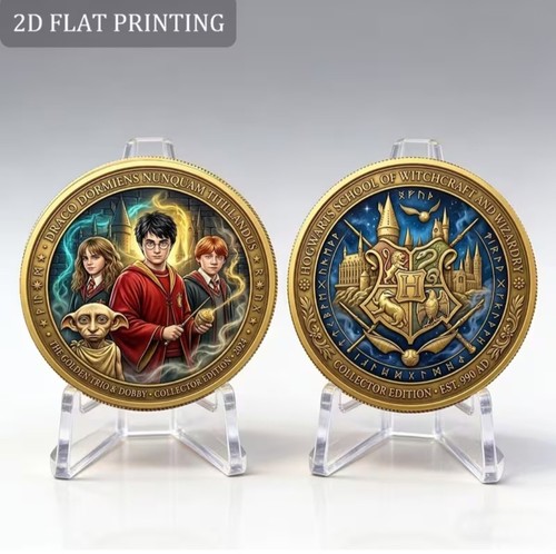Harry potter hogwarts coin - harry,