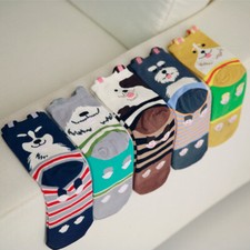 5 Pairs Womens Animal Funny Socks Cute Dog Cotton Socks Ladies Winter Warm Socks