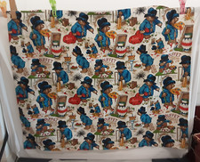 Vintage pair of  Paddington Bear Original Childrens Curtains