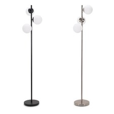 3 Way Metal Floor Lamp Opal