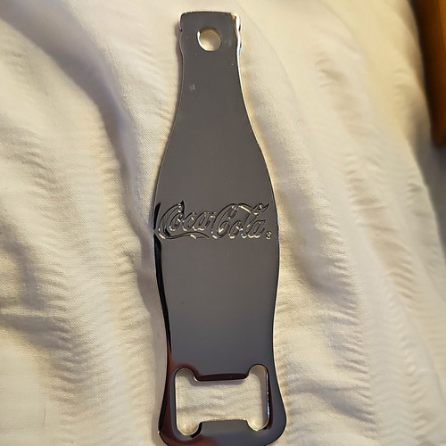 Coca cola bottle - bottle-shaped, metal