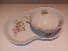 FRENCH LIMOGES CUP & LARGE SAUCER SET