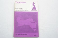 1972 Crosville Bus Timetable No. 1 Wrexham Oswestry Corwen Johnstown