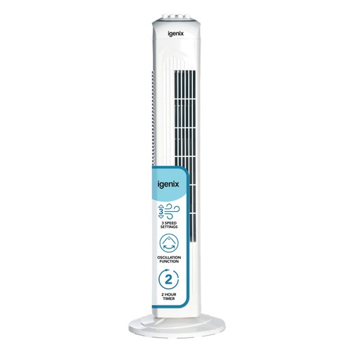 Igenix oscillating tower fan - oscillating,