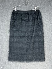Vintage Skirt Womens M Black