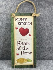 Mums Kitchen Heart of The Home Wall Plaque 