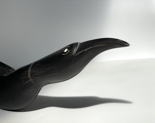 Art deco antique carved bird - art,