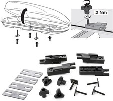 Thule track bolts adapter - t,