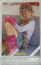 Vintage: Sirdar 2123 hat scarf leg warmer & wrist warmer, Fizz, 2-12 years