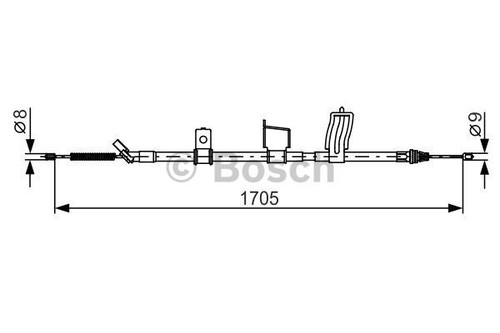 Cable parking brake - cable,,