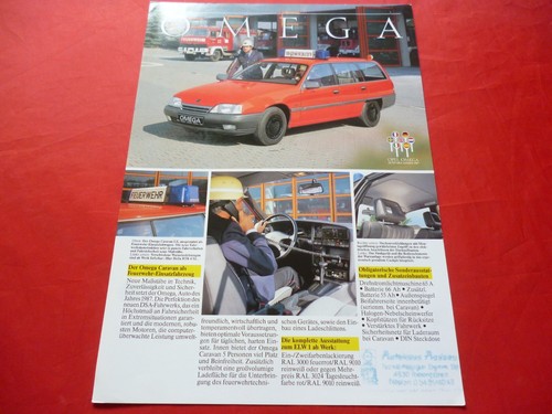 Opel omega caravan - caravan, fire