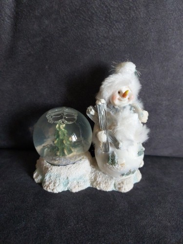 Cute snowman with - with, ski's