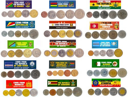 Different coins from african - different,