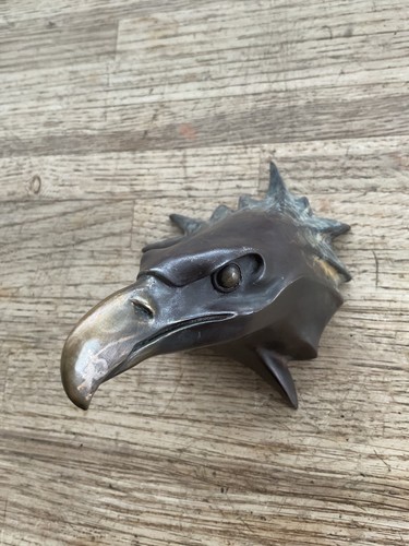 Vintage bronze eagle - vintage, head