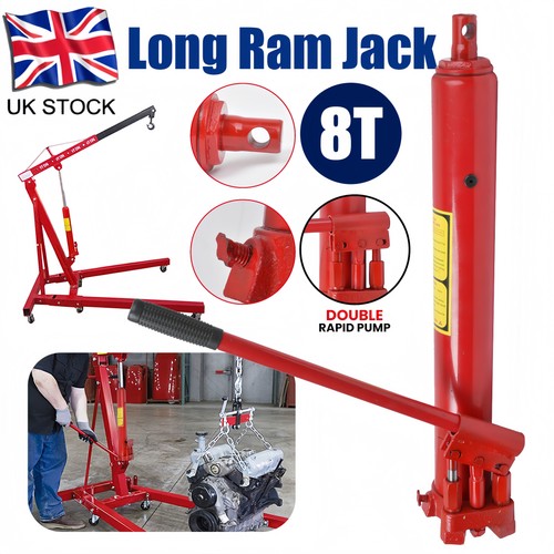 Ton long ram engine lift - 8-ton,