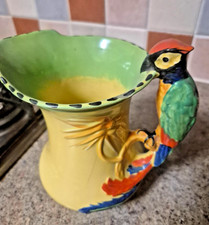 Burleigh Ware Art Deco 1920's/1930's Parrot handle Jug/Vase