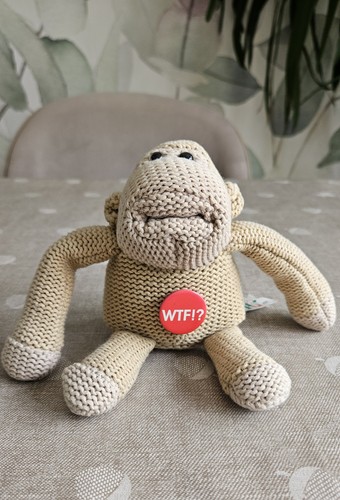 Vintage tips knitted monkey - vintage,
