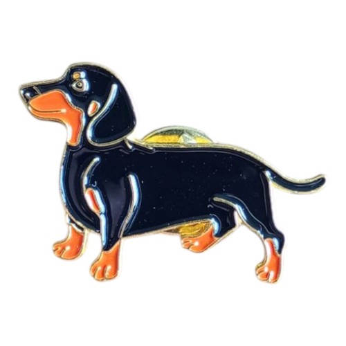 Dachshund sausage dog - dog', enamel