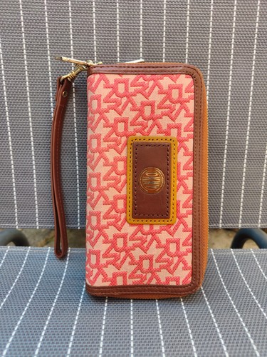 Dkny coral brown purse - coral,