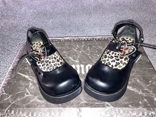 Demonia Mary Jane Platform Shoes With Heart Shaped O-ring